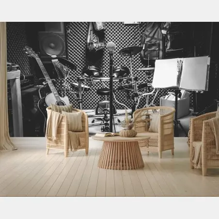 Fotomural atmósfera del estudio musical – Pixers®
