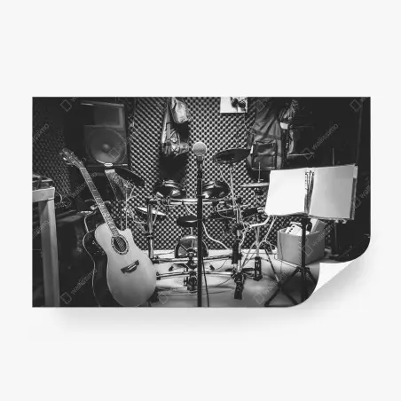 Fotomural atmósfera del estudio musical – Pixers®