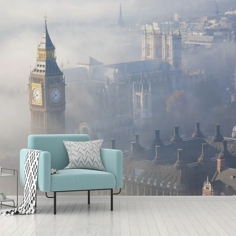 Fotomural niebla matinal sobre Westminster