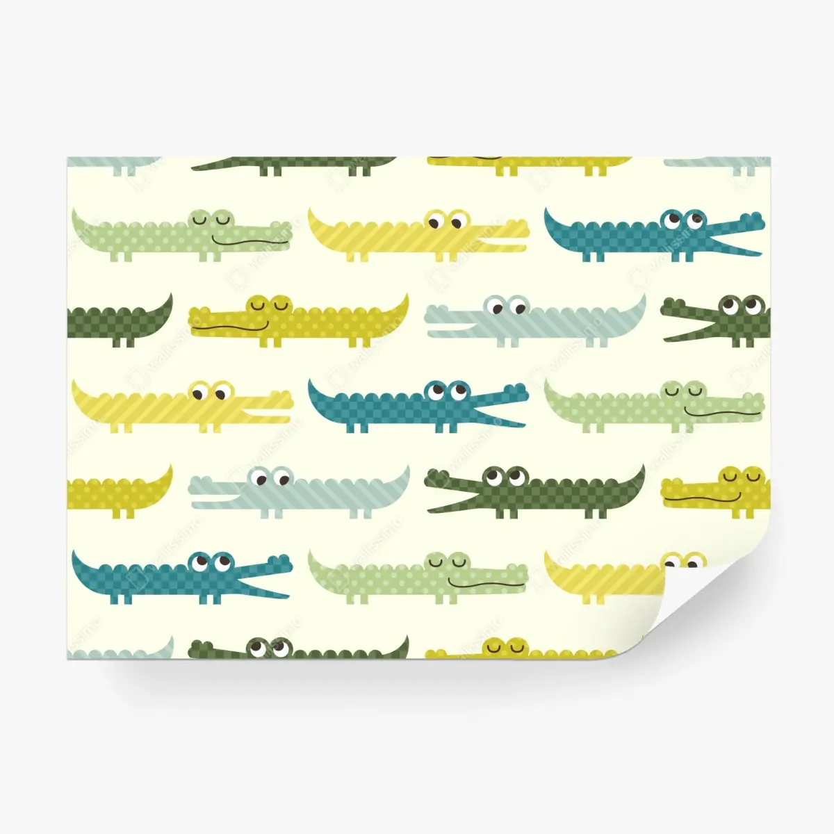 Fotomural cocodrilos pastel para habitación infantil – Pixers®