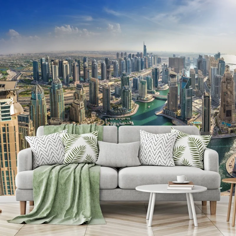 Fotomural panorama urbano de Dubai Marina