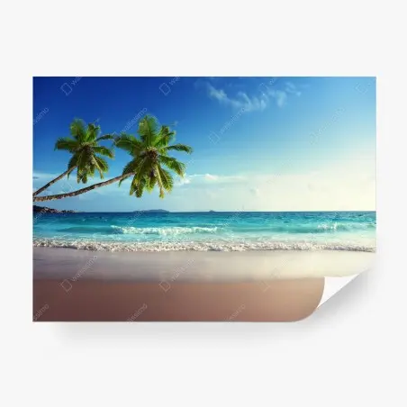Fotomural puesta de sol en la playa del Caribe – Pixers®