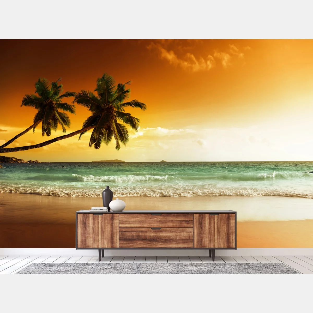 Fotomural puesta de sol tropical en el Caribe – Pixers® Fotomural puesta de sol tropical en el Caribe – Pixers®
