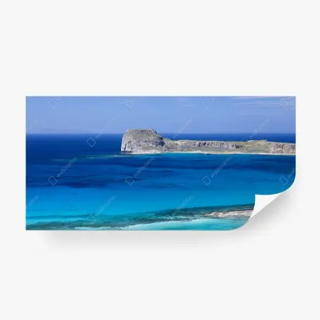 Fotomural paisaje costero en tonos turquesa – Pixers®