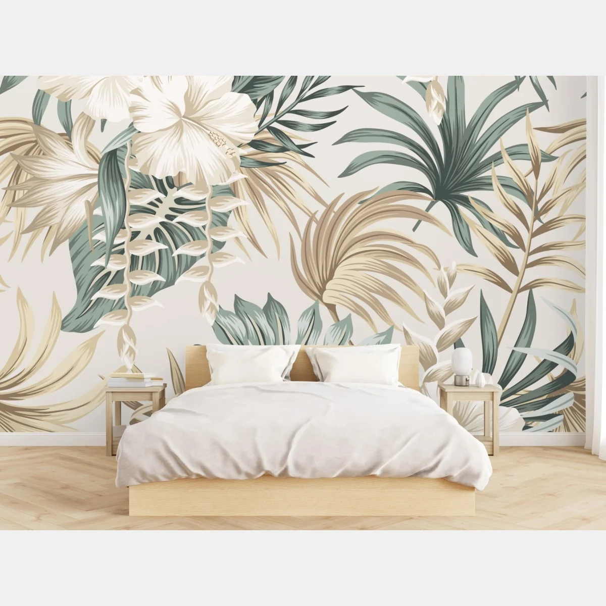 Fotomural diseño botánico tropical en tonos neutros – Pixers® Fotomural diseño botánico tropical en tonos neutros – Pixers®