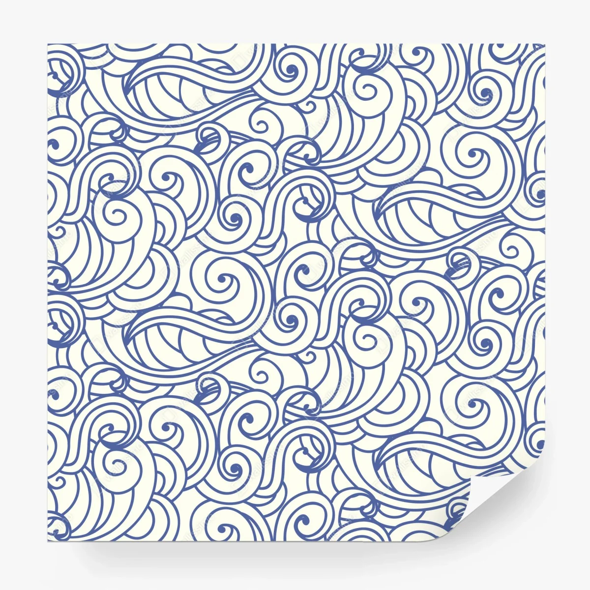 Fotomural patrón de olas ornamentales en azul – Pixers® Fotomural patrón de olas ornamentales en azul – Pixers®