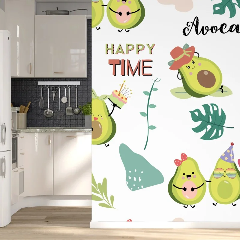 Fotomural aguacates felices y divertidos