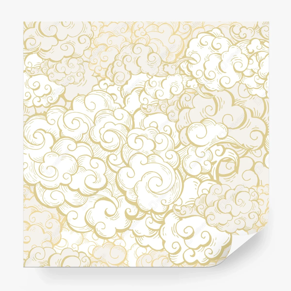 Fotomural patrón de nubes doradas estilo ornamental – Pixers® Fotomural patrón de nubes doradas estilo ornamental – Pixers®