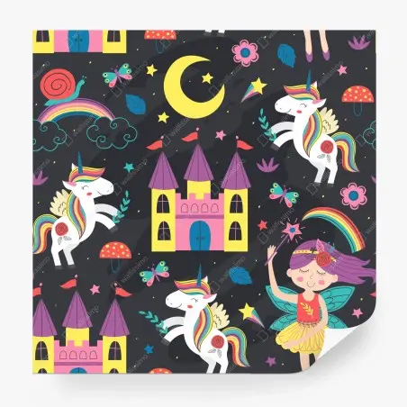 Fotomural mundo mágico de unicornios y hadas – Pixers®