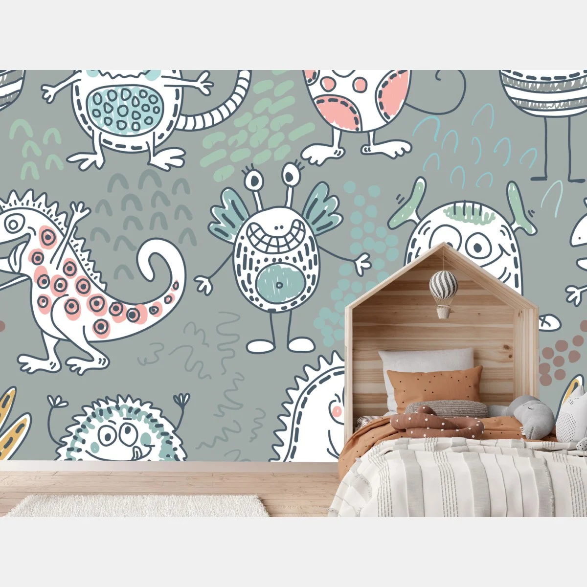 Fotomural monstruos alegres para cuarto infantil – Pixers® Fotomural monstruos alegres para cuarto infantil – Pixers®