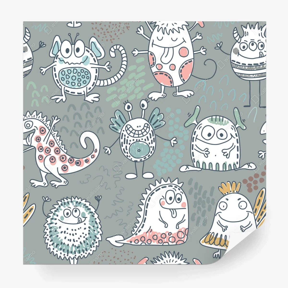 Fotomural monstruos alegres para cuarto infantil – Pixers® Fotomural monstruos alegres para cuarto infantil – Pixers®
