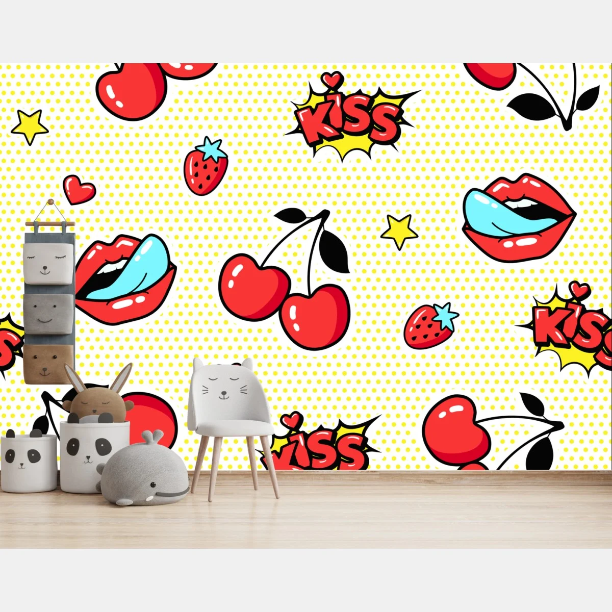Fotomural diseño pop art con cerezas y labios – Pixers® Fotomural diseño pop art con cerezas y labios – Pixers®