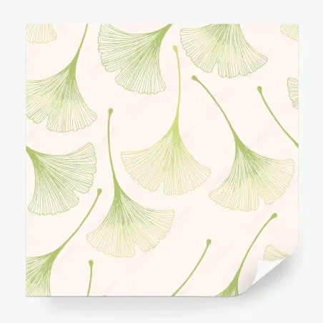 Fotomural patrón botánico de hojas de ginkgo – Pixers®