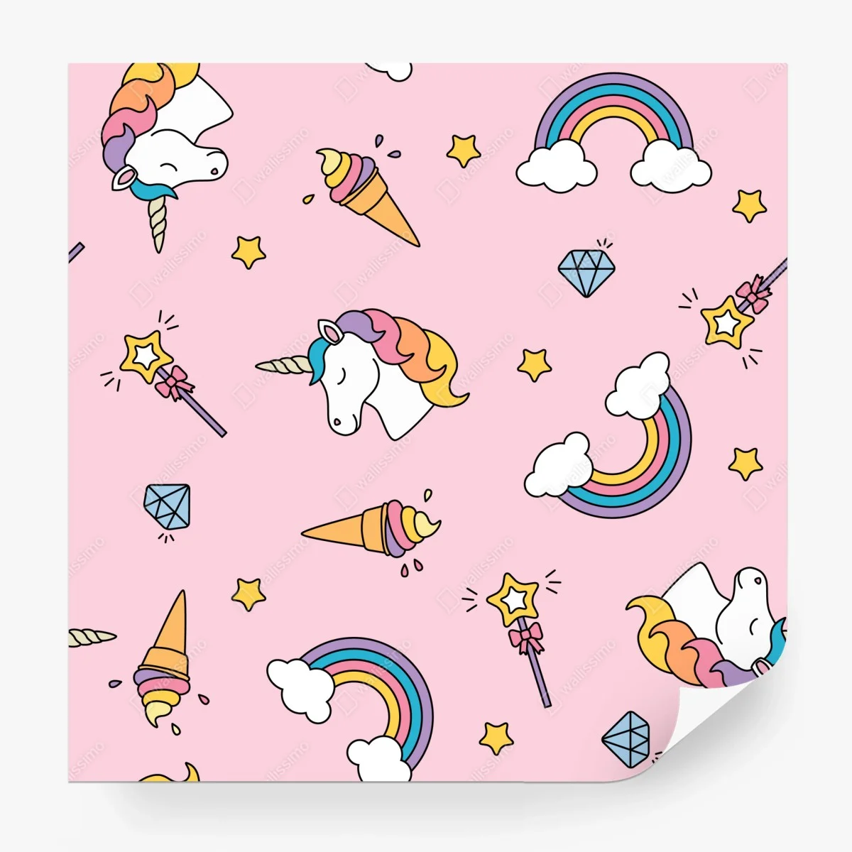 Fotomural patrón de unicornios y arcoíris sobre fondo rosa – Pixers® Fotomural patrón de unicornios y arcoíris sobre fondo rosa – Pixers®