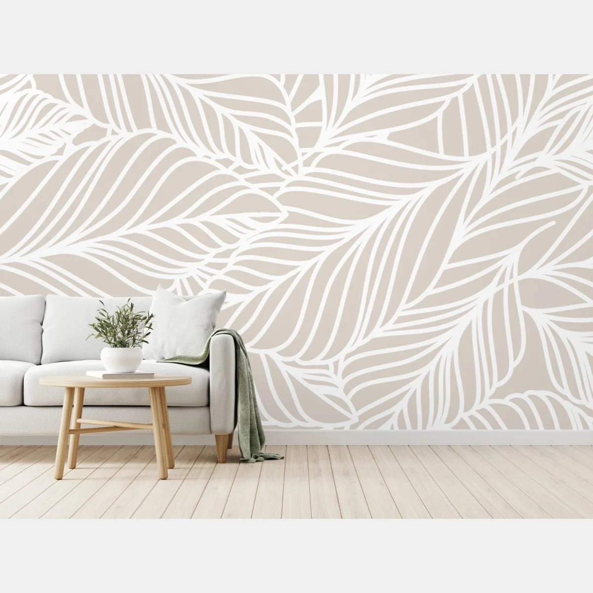 Fotomural diseño botánico minimalista en tonos beige – Pixers® Fotomural diseño botánico minimalista en tonos beige – Pixers®