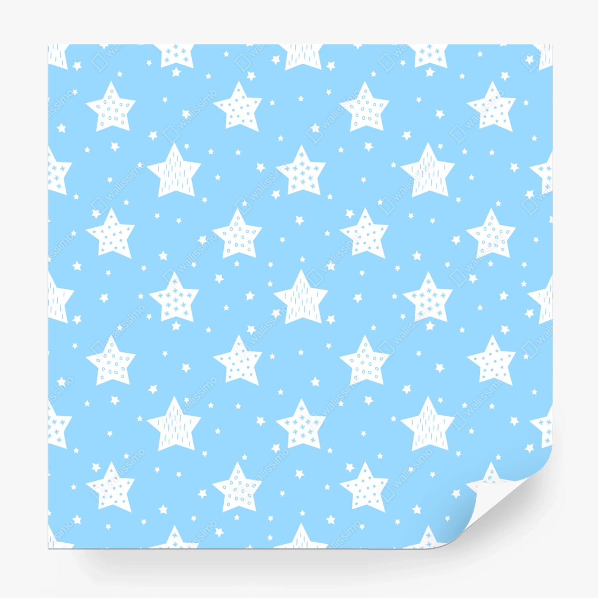 Fotomural fondo estrellado infantil azul – Pixers®