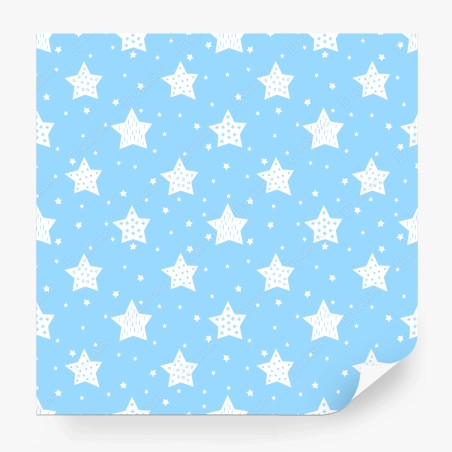 Fotomural fondo estrellado infantil azul – Pixers®