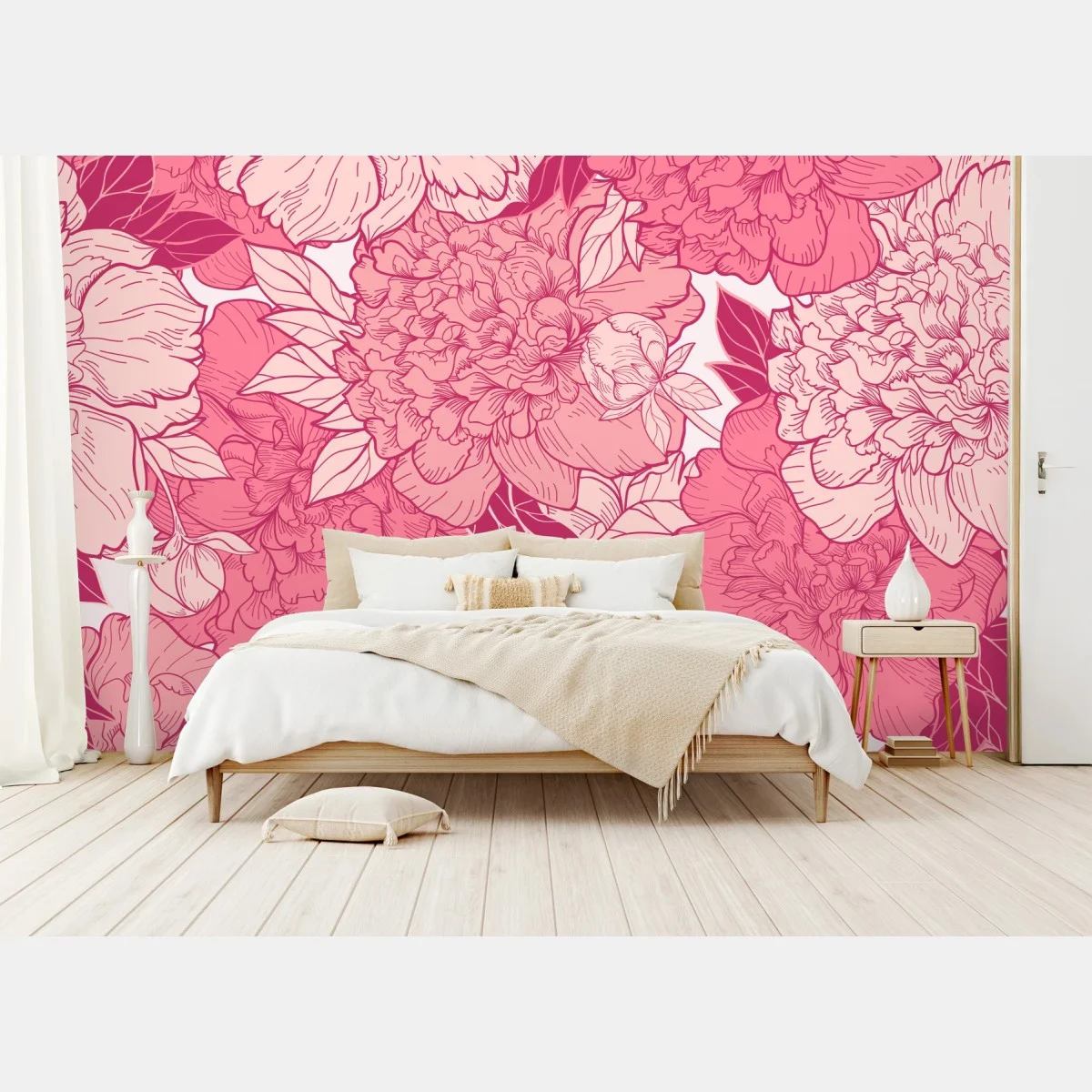 Fotomural diseño floral de peonías en tonos rosa – Pixers® Fotomural diseño floral de peonías en tonos rosa – Pixers®