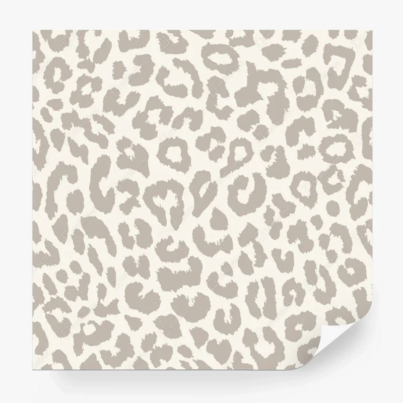 Fotomural estampado de leopardo beige y neutro