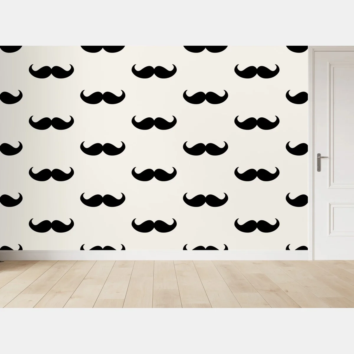 Fotomural patrón de bigotes retro en blanco y negro – Pixers® Fotomural patrón de bigotes retro en blanco y negro – Pixers®