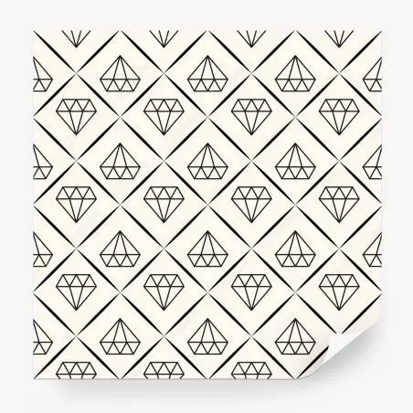 Fotomural patrón geométrico de diamantes minimalista y elegante – Pixers®