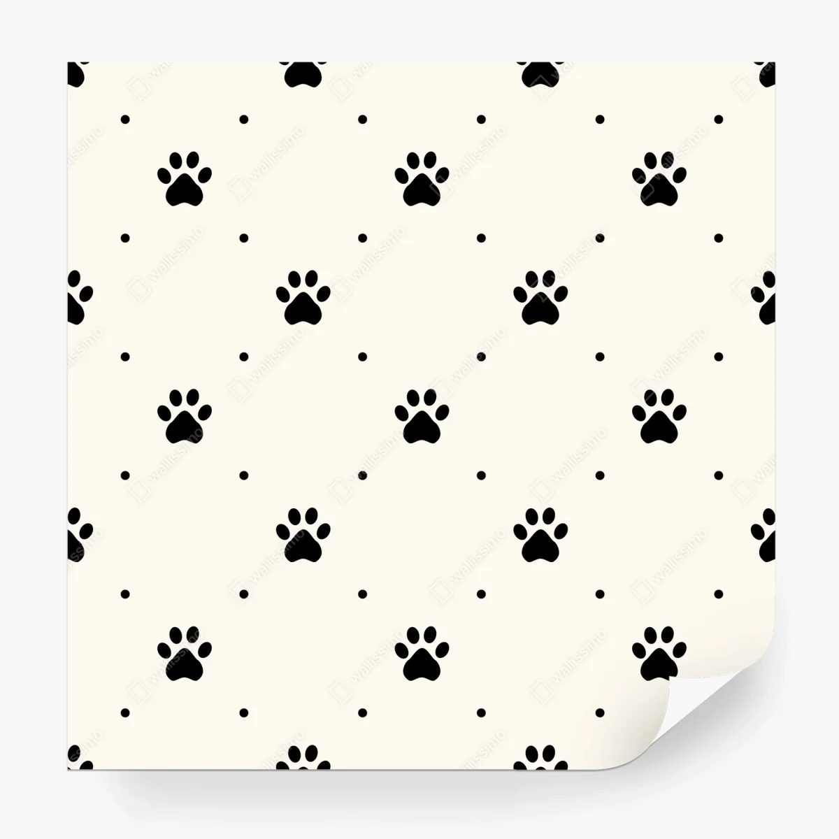 Fotomural patrón de huellas de mascota en blanco y negro – Pixers® Fotomural patrón de huellas de mascota en blanco y negro – Pixers®