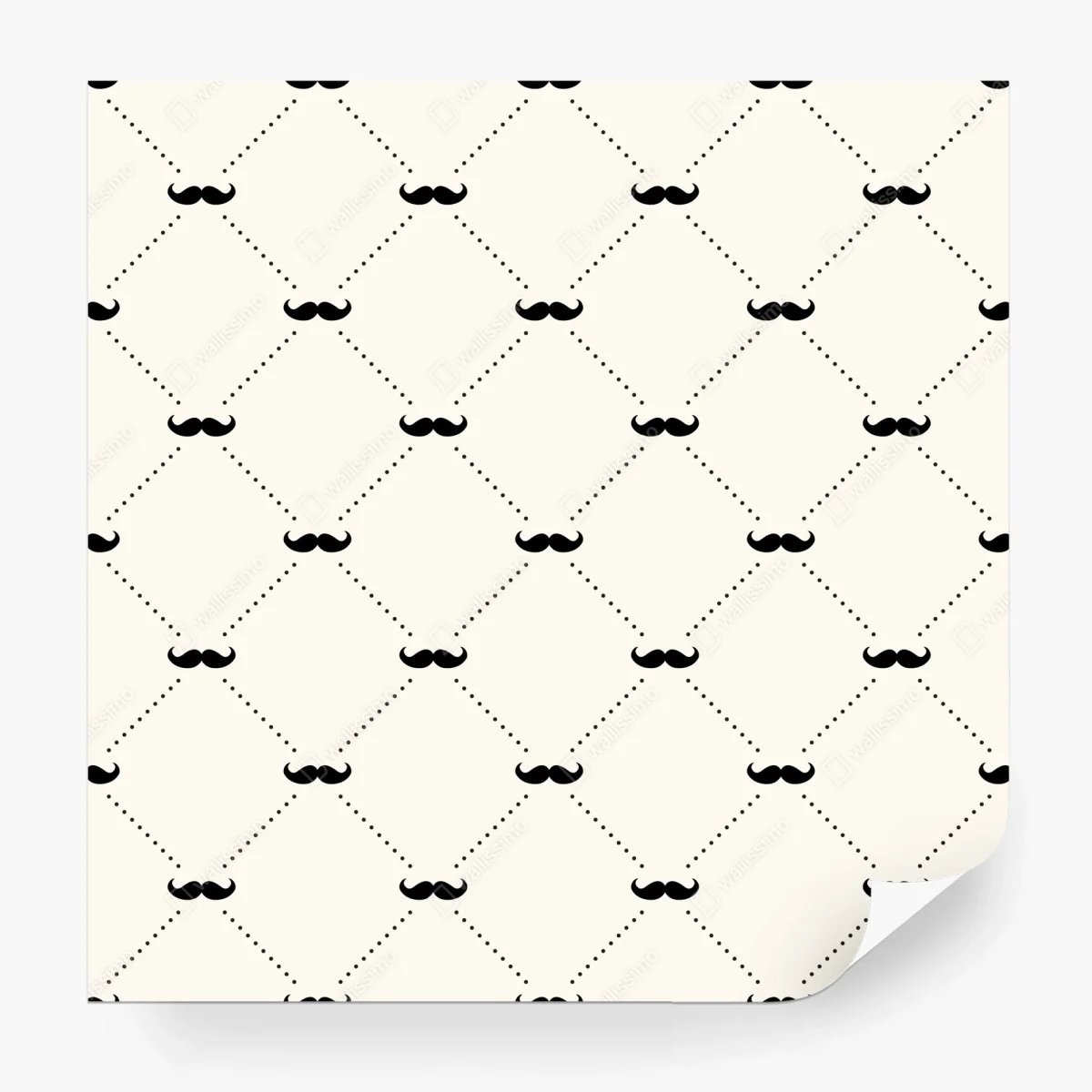 Fotomural patrón geométrico de bigotes sobre fondo beige – Pixers® Fotomural patrón geométrico de bigotes sobre fondo beige – Pixers®