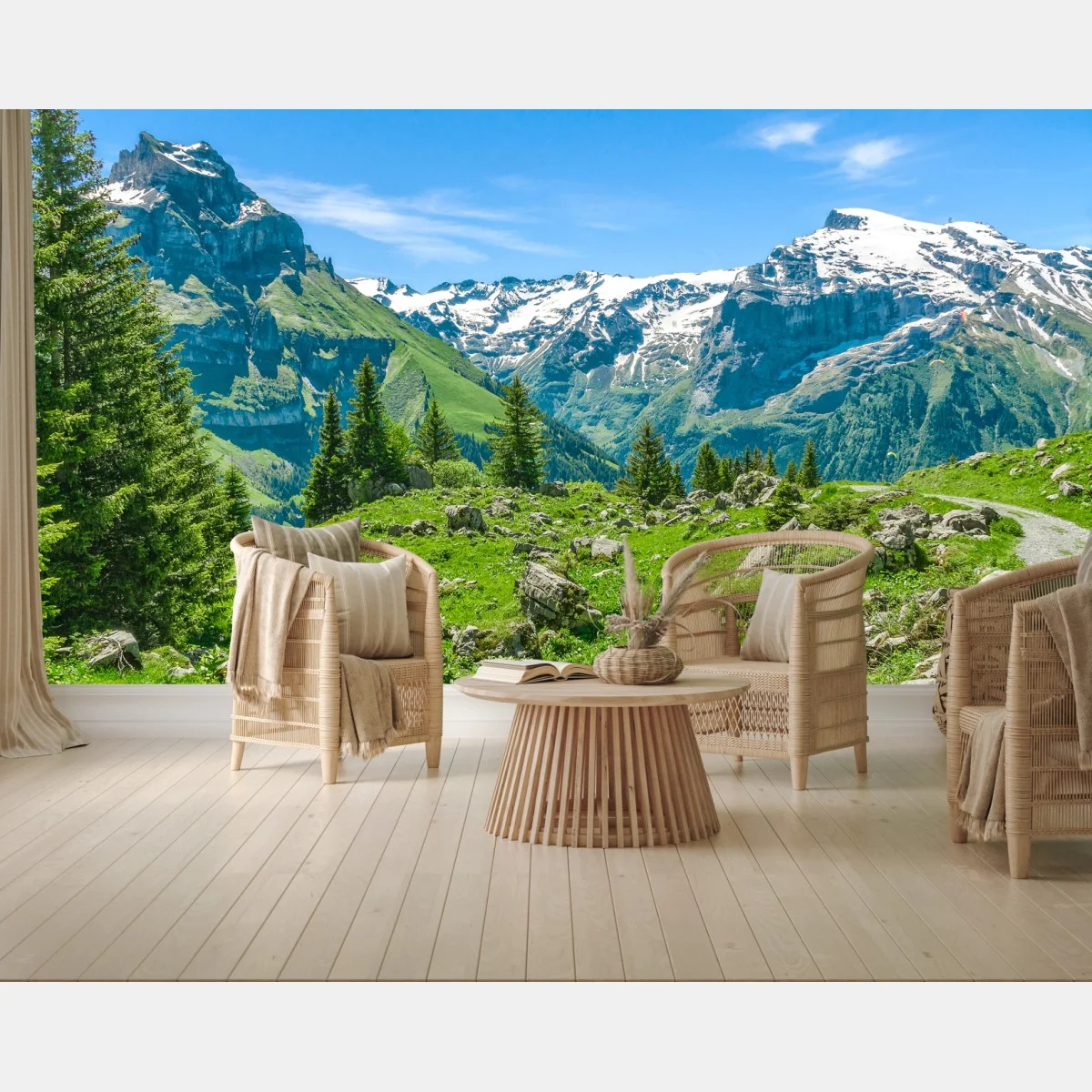 Fotomural panorama alpino en Engelberg, Suiza – Pixers® Fotomural panorama alpino en Engelberg, Suiza – Pixers®