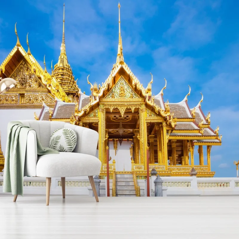 Fotomural templo dorado del Gran Palacio de Bangkok