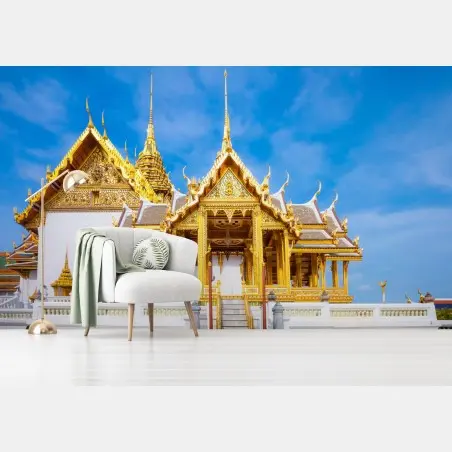 Fotomural templo dorado del Gran Palacio de Bangkok – Pixers®