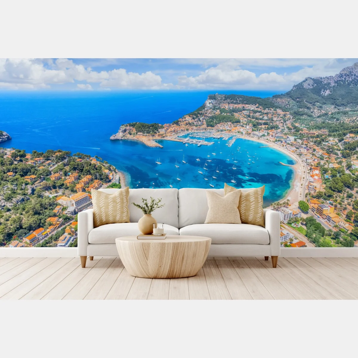 Fotomural panorámica de la bahía de Port de Sóller, Mallorca – Pixers® Fotomural panorámica de la bahía de Port de Sóller, Mallorca – Pixers®