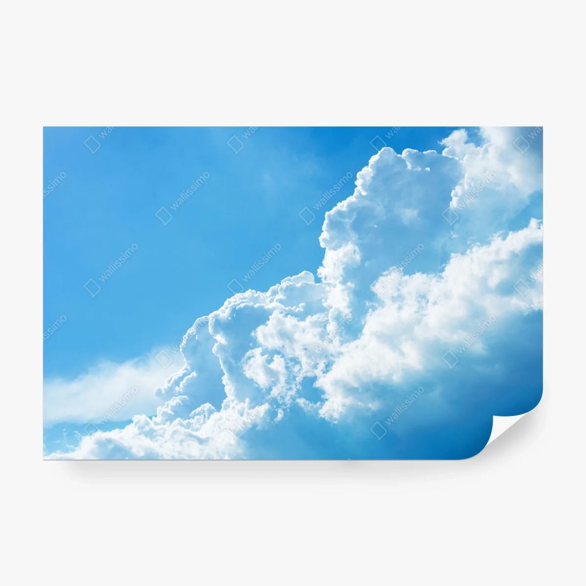Fotomural cielo azul con nubes esponjosas – Pixers®