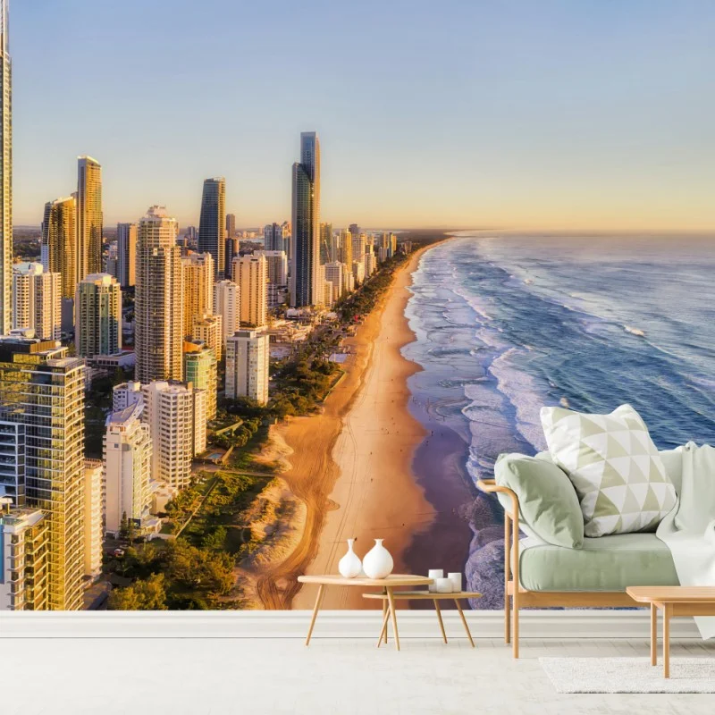 Fotomural amanecer sobre Surfers Paradise, Gold Coast