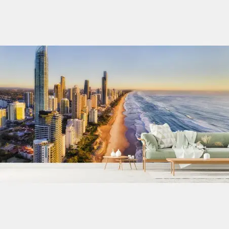 Fotomural amanecer sobre Surfers Paradise, Gold Coast – Pixers®