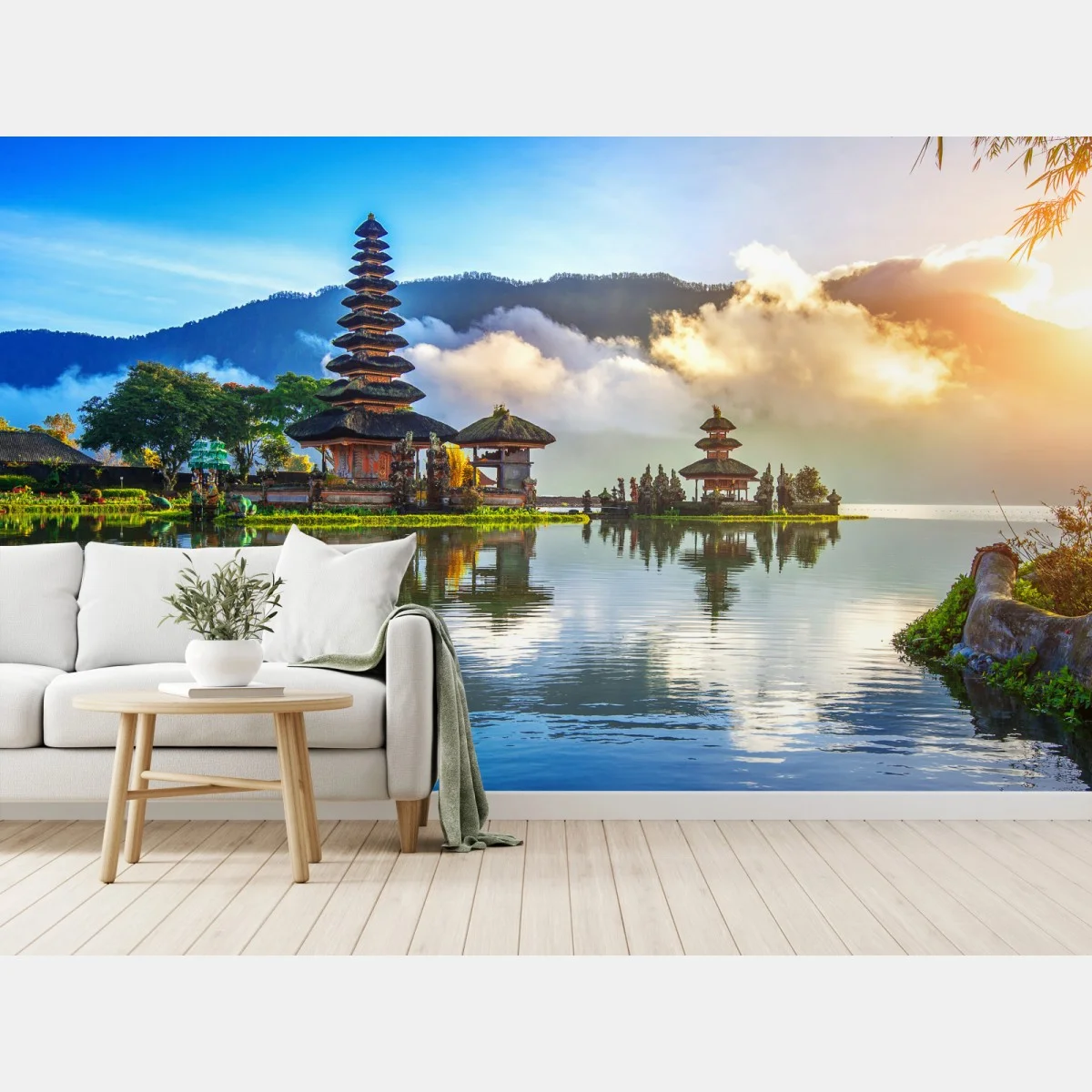 Fotomural amanecer en Pura Ulun Danu Bratan – Pixers® Fotomural amanecer en Pura Ulun Danu Bratan – Pixers®