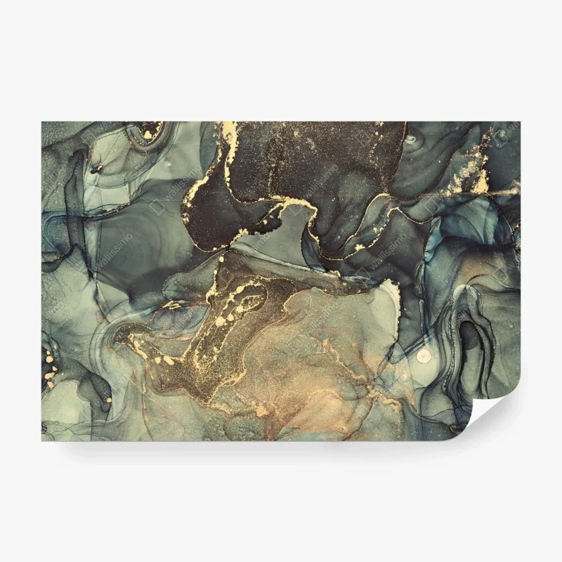 Fotomural susurros dorados en tinta alcohol
