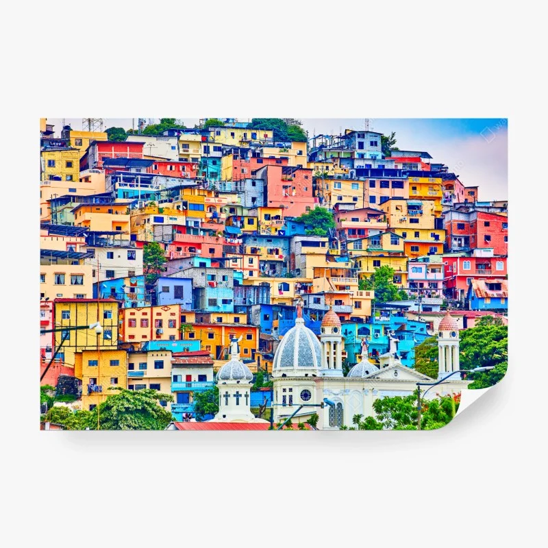 Fotomural colores del cerro Santa Ana, Guayaquil