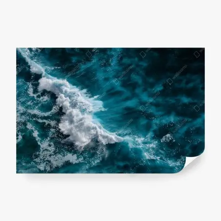 Fotomural olas turquesa desde el aire – Pixers®