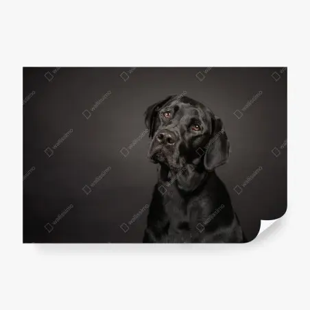 Fotomural mirada noble de labrador negro – Pixers®