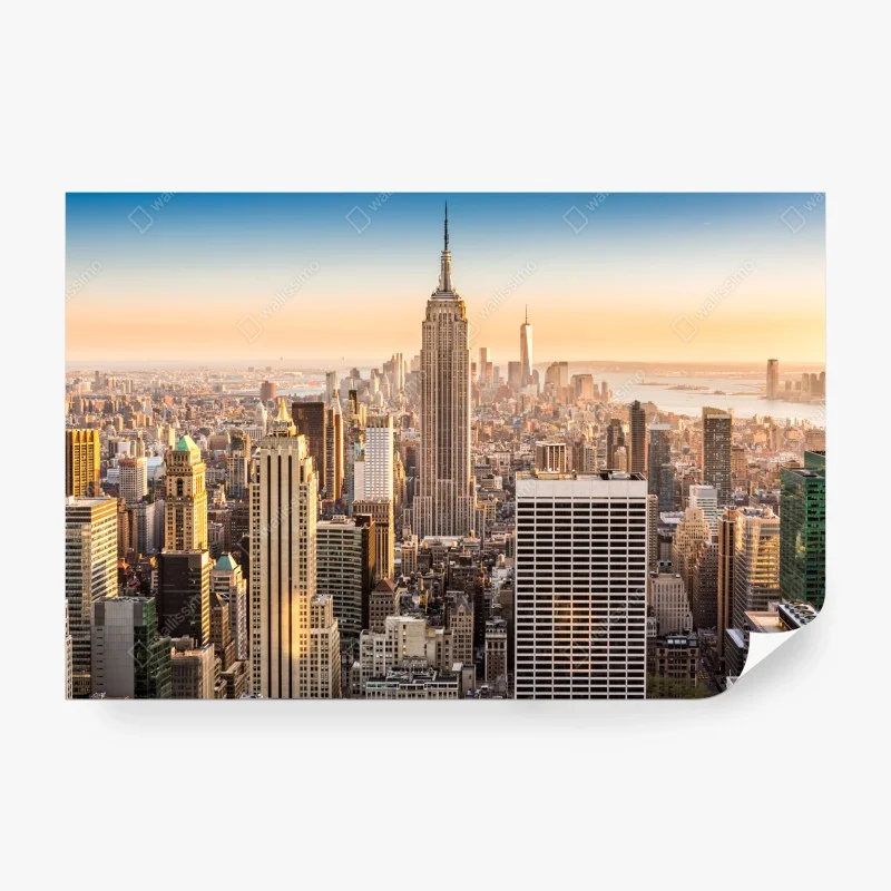 Fotomural panorama urbano de Nueva York al atardecer