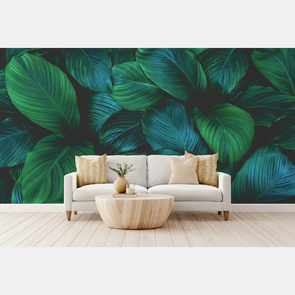 Fotomural patrón de hojas tropicales en verde profundo – Pixers® Fotomural patrón de hojas tropicales en verde profundo – Pixers®