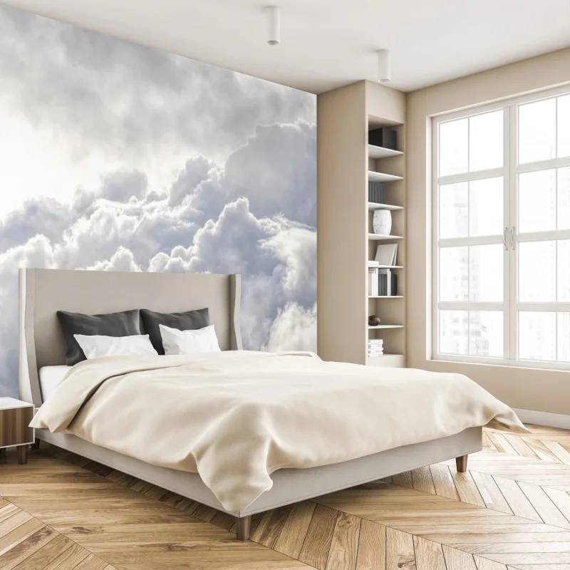 Fotomural cielo de nubes algodonadas