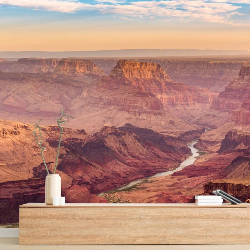 Fotomural Gran Cañón al atardecer, vista del río Colorado