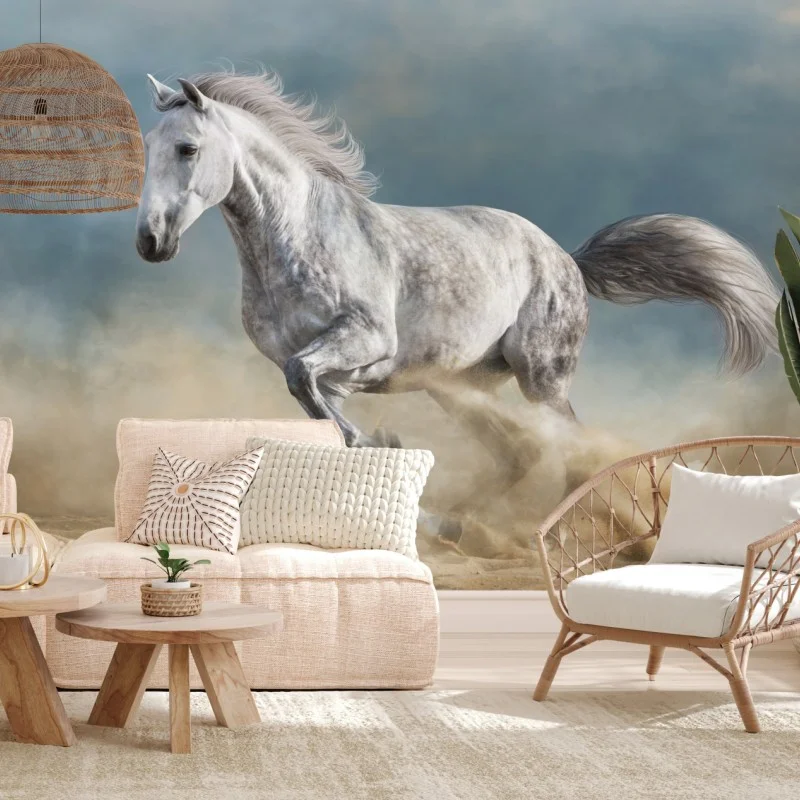 Fotomural elegancia equina en pleno galope
