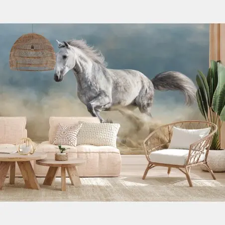 Fotomural elegancia equina en pleno galope – Pixers®