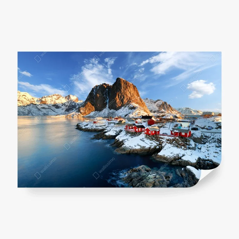 Fotomural amanecer sobre Hamnøy, Lofoten