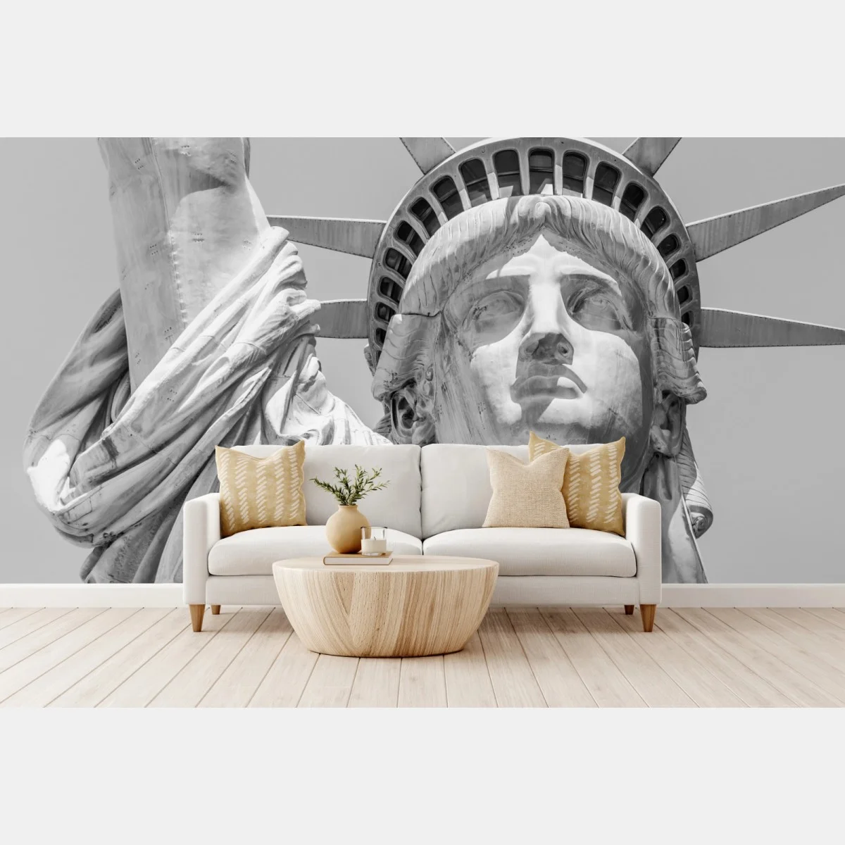 Fotomural detalle en blanco y negro de la Estatua de la Libertad – Pixers® Fotomural detalle en blanco y negro de la Estatua de la Libertad – Pixers®