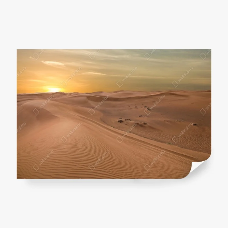 Fotomural atardecer en las dunas de Emiratos Árabes Unidos