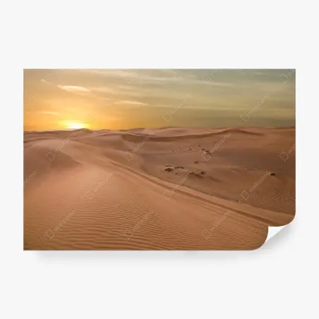 Fotomural atardecer en las dunas de Emiratos Árabes Unidos – Pixers®