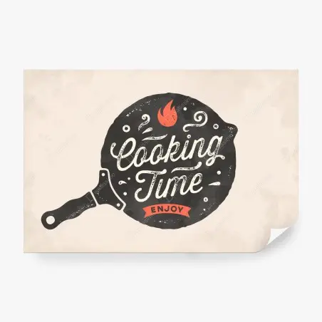 Fotomural tiempo de cocina retro – Pixers®